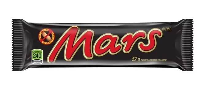 Arilon pack of Mars Chocolate Candy Bar, 2.2 oz, Caramel, Nougat, Milk Chocolate (4 full size bars)