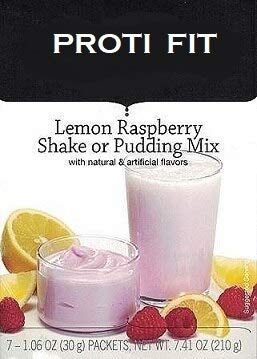 Proti Fit - High Protein Diet Shake & Pudding Mix | Lemon Raspberry | Low Calorie, Low Fat, Low Sugar (7/Box