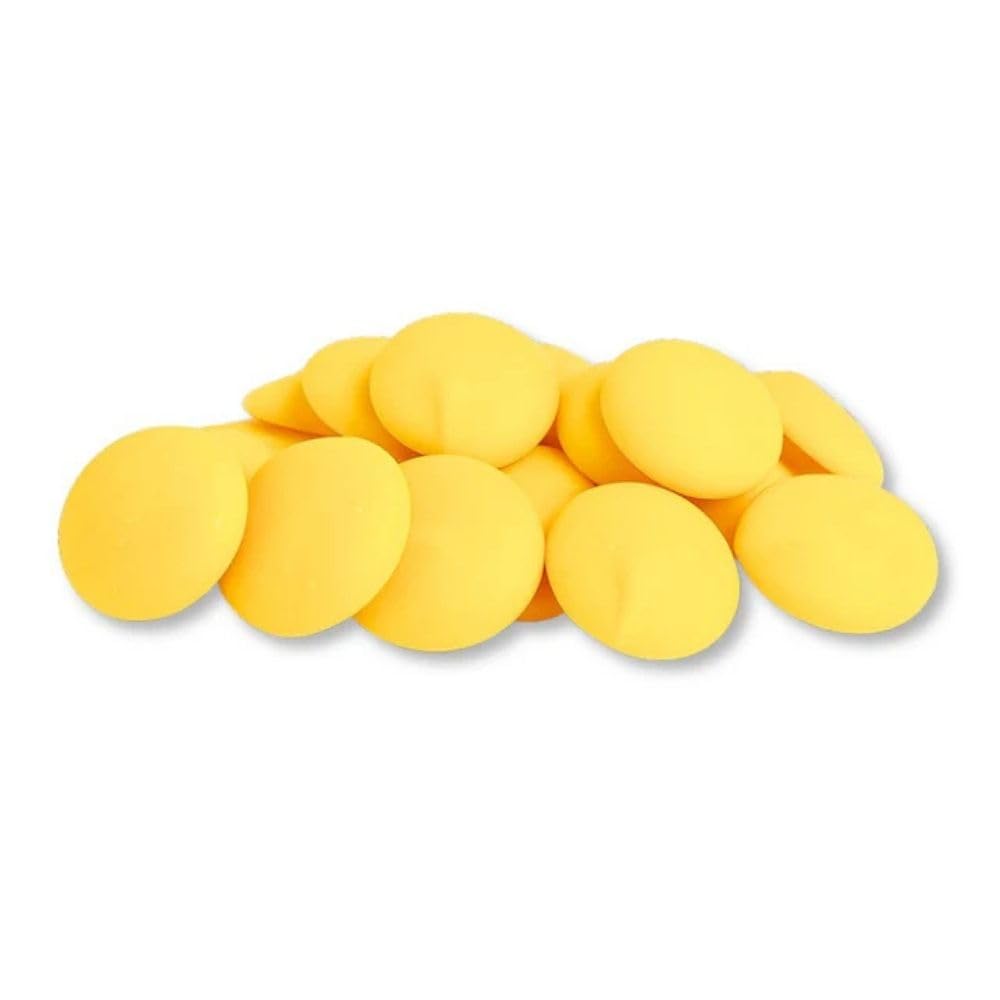 Yellow Vanilla Candy Melts Wafers for Baking and Decorating Bulk Bag - 25 lb (Approx. 4500 pieces)