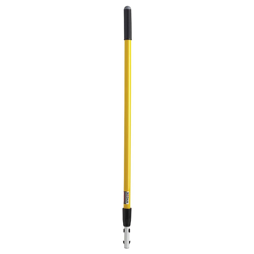 Rubbermaid Commercial Products HYGEN Quick-Connect Adjustable Extension Handle/Pole, Lightweight Cleaning Tool for Floors/Walls/Ceilings/Windows
