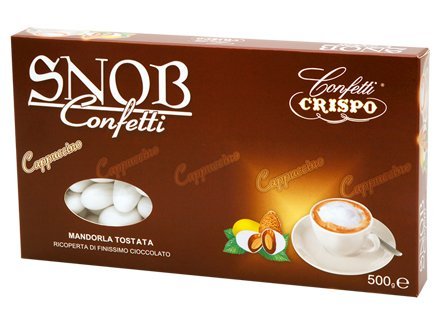 Crispo, Italian Roasted Almond & Chocolate Capuccino Confetti (Snob Capuccino) (1.250 Lbs)