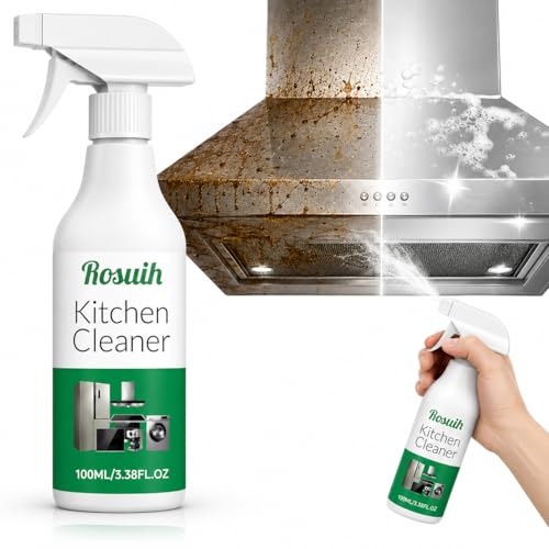 ROSUIH Kitchen Enzyme Cleaner Spray, Multifunctional Kitchen Appliance Cleaner, Heavy Duty Grease Remover for Cooktop, Stove, Oven, Range Hood