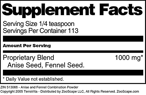 Anise and Fennel Combination Powder (4 oz, ZIN: 513066) - 3 Pack