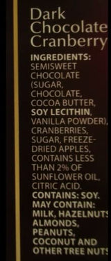 Moser Roth Privat German Chocolate Limit Edition Dark Cranberry 4.4oz 125g