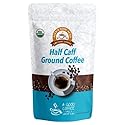 Alex's Low Acid Organic Coffee 12oz Bag - Half Caff Fresh Ground (Pack of 1)