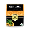 Buddha Teas Organic Papaya Leaf Tea - OU Kosher, USDA Organic, CCOF, 18 Bleach-Free Tea Bags