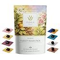 Pu-erh Tea Resin Variety Pack - Ripe Shu & Raw Sheng Puer from Yunnan | Instant Pu'er Tea | 30 Individually Wrapped Pieces