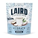 Laird Superfood HYDRATE Coconut Water Powder Drink Supplement with Coconut Water and Auqamin, All Natural, No Added Sugars, Gluten-Free, Non-GMO
