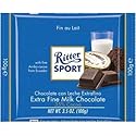 Ritter Sport Energy Bars - 100g/3.5oz, 12pk, Extra Fine Milk Chocolate