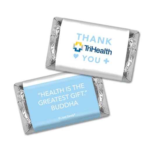 75ct Nurses Week Candy Personalized Miniatures (75 Pack) Light Blue Add Your Logo