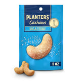 Planters Salt & Vinegar Cashews, Plant Based Protein, 5 oz Resealable Bag
