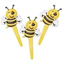 Bumble Bee Cupcake Picks, 12-Pack