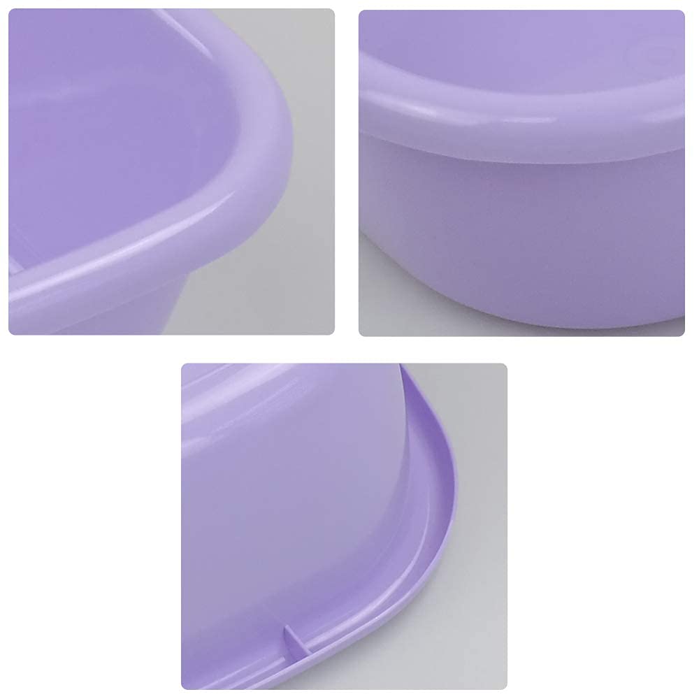 Waikhomes 8 Quart Plastic Dishes Basin, Small Dish Bin, 4 Packs Colored Dish Washing Basin