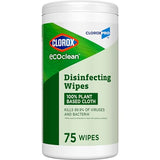 CloroxPro Clorox EcoClean Disinfecting Wipes, Multipurpose 100% Plant Based Cleaning Cloths, Antibacterial Disinfectant, Safe for Multi Surface Use