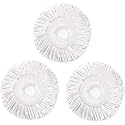 3 Pack Spin Mop Replacement Head for Hurrica, Mopnad, Cassabel and Other 360 Spin Mop Systems, Microfiber Spin Mop Refills (3pc-White)