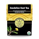 Organic Dandelion Root Tea - 18 Bleach-Free Tea Bags - Caffeine-Free Tea with a Rich, Earthy Taste, Natural Source of Vitamins, Minerals
