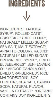 Organic Chewy Granola Bars; Harvest Berry