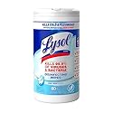 Lysol Disinfectant Wipes, Dorm Room Essentials, Multi-Surface Antibacterial Cleaning Wipes, For Disinfecting and Cleaning, Crisp Linen, 80 Count