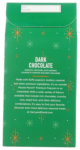 Harry & David Dark Chocolate Moose Munch Premium Popcorn Holiday Box