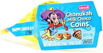 Hanukkah Milk Chocolate Coins Chanuka Gelt 24 Bags