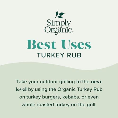 Simply Organic Turkey Rub, Certified Organic | 2.43 oz