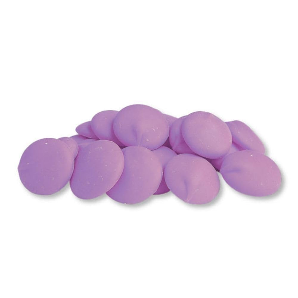 Purple Vanilla Flavored Candy Melts Wafers for Baking and Decorating Bulk Bag - 25 lb (Approx. 4500 pieces)