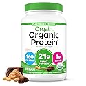 Orgain Organic Vegan Protein Powder, Chocolate Peanut Butter - 21g Plant Protein, 6g Prebiotic Fiber, Low Net Carb, No Lactose Ingredients, No Added
