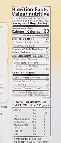 Gefen Pure Gluten Free Potato Starch, 24oz (2 Pack = 3Lbs) For Cooking & Baking | Resealable Container | Excellent Fried Chicken Flour | GF Thickener