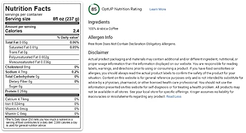 Kroger Medium Dark Roast ‘Rich and Lively’ 100% Colombian Coffee K-Cups 12-Count Recyclable Pods One 4.19 oz (118g) Small Box 1 Pack