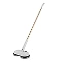 Cordless Electric Spin Mop, 2000mAh 60+ min Runtime, Foot Switch No Bending, 150RPM, 4 Pads, Adjustable Lightweight Floor Cleaner for Hardwood Tile