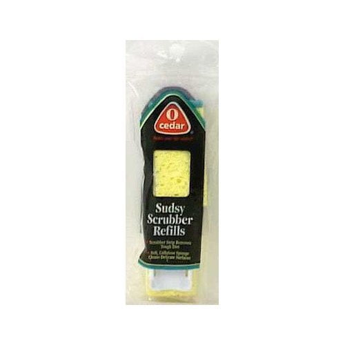 O' Cedar 135939 Sudsy Scrubber Refill Twin Pack