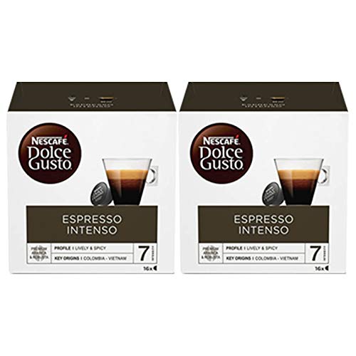 Nescafe Dolce Gusto Espresso Intenso 16 per pack - Pack of 2