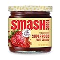 Smash Foods Strawberry Jam | Low-Calorie, No Sugar Added Keto Jam with Upcycled Fruit & Chia Seeds | Vegan, Paleo Superfood Fruit Spread (1 Jar)