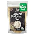 Jiva Organics Buckwheat Flour (Dark) 2 LB Bag - Vegan, Non-GMO, Kuttu, Earthy Flavor