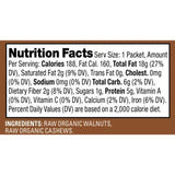 Artisana Organics Raw Walnut Butter with Cashews - No Sugar Added, Just Two Ingredients - Vegan, Paleo, Keto Friendly Snack, 1.06oz Pouches (10 Pack)