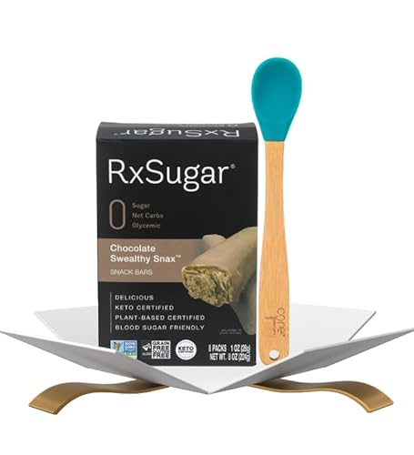 Plant-Based Keto Chocolate Bar, 8 OZ. Bundle with Silicone/Wood Mini Utensils - Sugar Chocolate Smooth, Low-Carb, Sugar Conscious Snack for Baking
