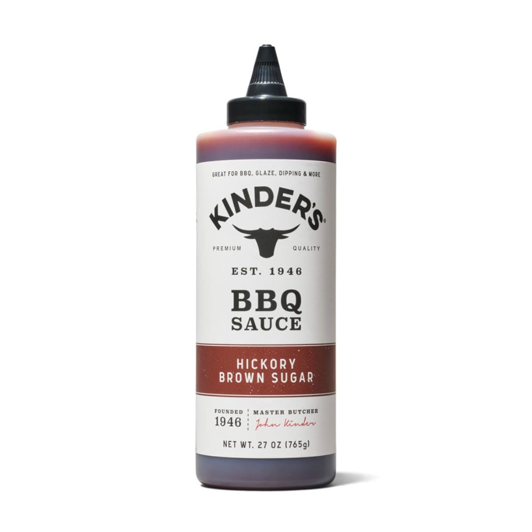 Hickory Brown Sugar Bbq Sauce | Pack Of 1 | 27 Ounce | Kinders Sauce | Larger Size | Great For Barbecue, Glaze, Dipping And Marinade | Gluten Free |