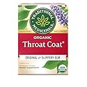 Traditional Medicinals Organic, Throat Coat Tea, Original with Slippery Elm - Supports Throat Health - Kosher, Non-GMO, Caffeine-Free, Compostable