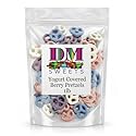 Yogurt Covered Pretzels - 1 lb Bulk Bag - Assorted Fruit Flavors: Blueberry, Raspberry, Strawberry & Vanilla - Sweet & Crunchy Snack
