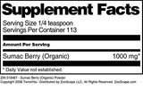 Sumac Berry (Organic) Powder (4 oz, ZIN: 516467) - 3 Pack