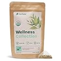 Herbaly Wellness Collection Organic Herbal Ginger Tea, 70 g, 28 Count Bag (Pack of 1)