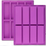 For Large Rectangle Silicone 2 PCS 8Cavity Granola Bar Nutrition Cereal Bar