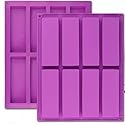 For Large Rectangle Silicone 2 PCS 8Cavity Granola Bar Nutrition Cereal Bar