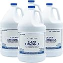 Hathoro (4 Gallons) Clear Ammonia Cleaner Liquid, Multi-Surface Cleaning Solution | Removes Grease, Hard Water Stains and Odors - Multipurpose Kitchen