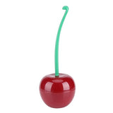 Toilet Brush & Holder, Cherry Shaped Bathroom Tool Toilet Bowl Brush and Holder Standing Set