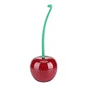 Toilet Brush & Holder, Cherry Shaped Bathroom Tool Toilet Bowl Brush and Holder Standing Set