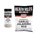 Heath Riles BBQ Garlic Jalapeño Rub Combo with Refill Bag (1 Rub, 1 Refill Bag), Competition Winning Products from Pitmaster Heath Riles