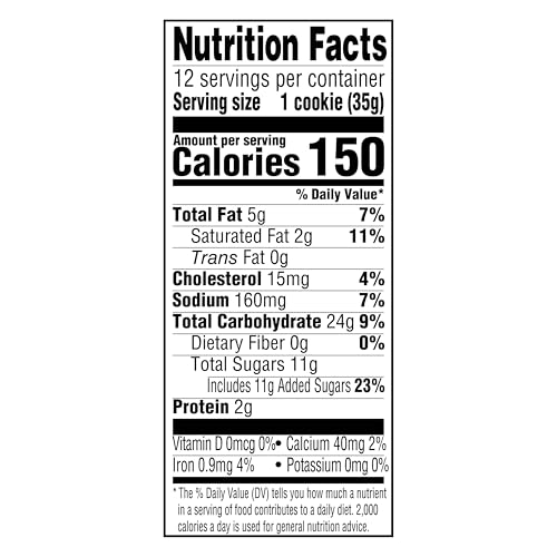 Amazon Grocery, Snickerdoodle Cookies, Frozen, 15 Oz, 12 Ct (Previously Amazon Fresh, Packaging May Vary)