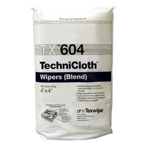 Texwipe TX604 TECHNICLOTH 4"X4" 1200/WIPERS