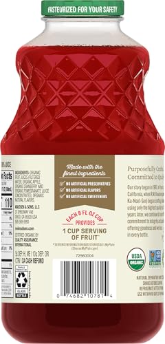 R.W. Knudsen Family Organic Cranberry Pomegranate Juice Blend, 32 Ounces